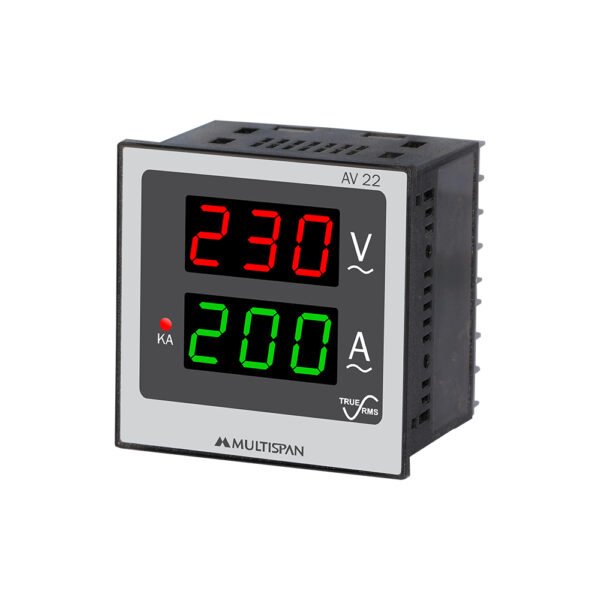 Multispan AV-22 Digital Ampere + Volt Meter