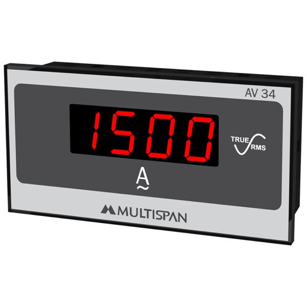 Multispan Single Phase AC Digital Panel Meter AV-34