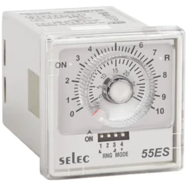 Selec Panel Mounting Analog Timer 55ES-T-230V-G| 230V AC & 24V AC / DC