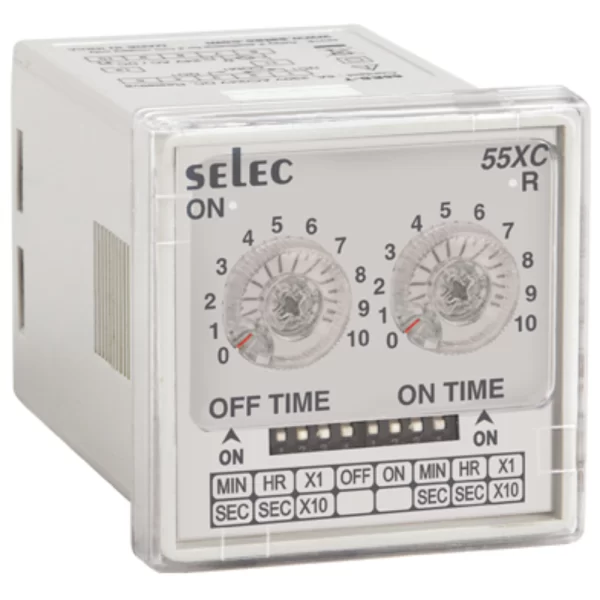 Selec Plug/Panel Mount Timer 55XC-P8-G| 20 to 240V AC