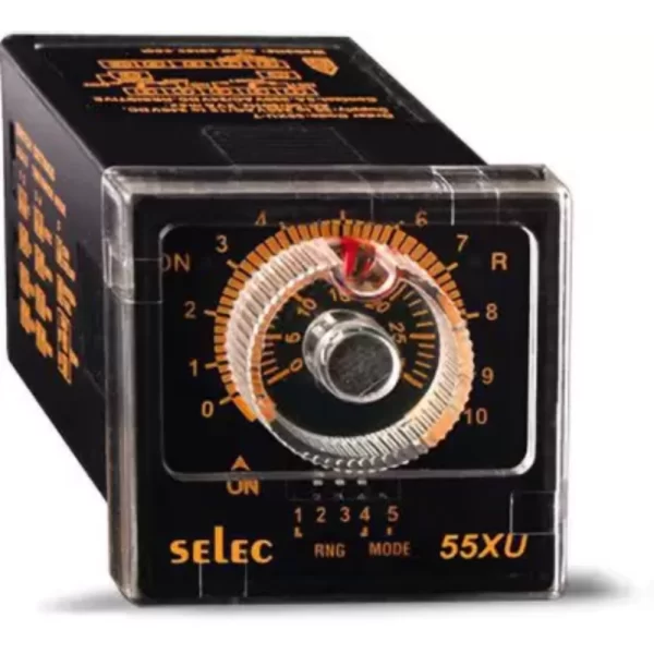 Selec Plug/Panel Mount Timer 55XU-T-G| 20 to 240V AC & 12 to 240V DC