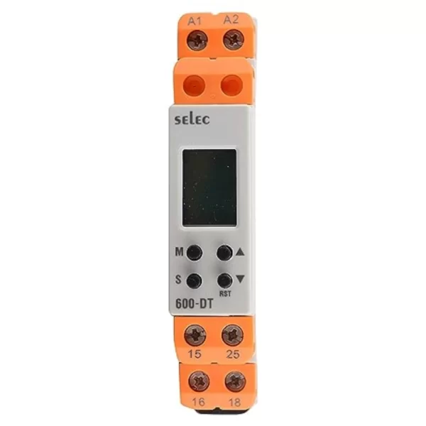 Selec Din Rail Digital Timer 600DT| 20 to 240V AC / DC