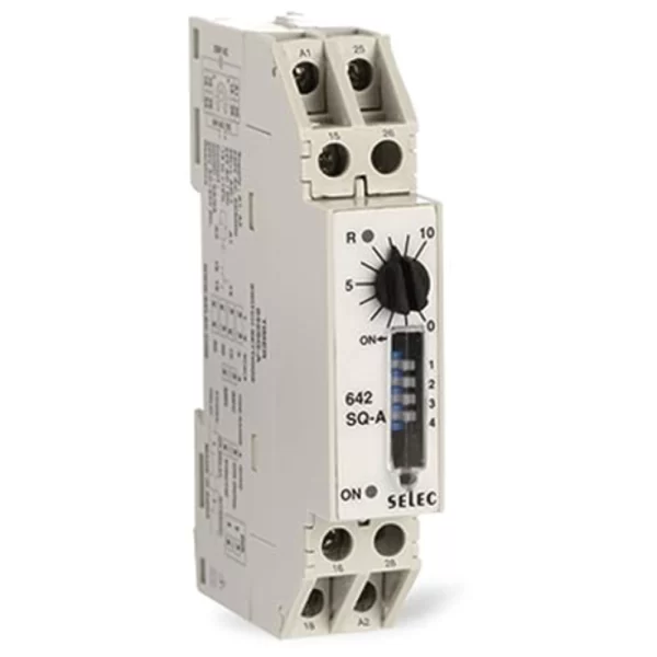 Selec DIN Rail Timer 642SQ-A| 230V AC & 24V DC