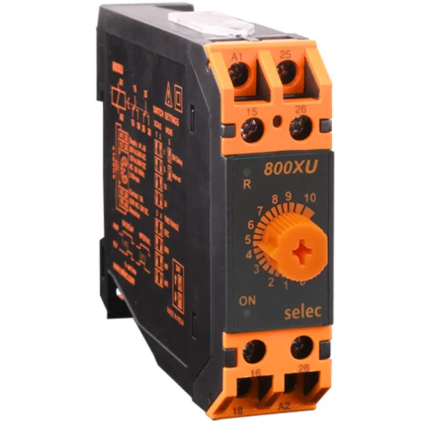 Selec DIN Rail Timer 800XU| 20 to 240V AC