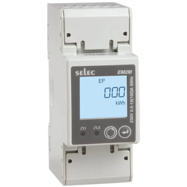 Selec Multifunction energy meter EM2M-1P-W-100A| 184 to 276V AC