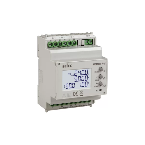Selec LCD Multifunction Meter MFM384-R-C-CE| 85 to 300V AC