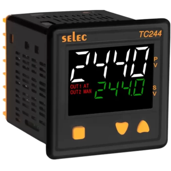 Selec Dual Bright Display, Dual Set Point Temperature Controller TC244CX 90 to 270V AC / DC