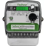 Techno Single Phase Ac Static Watt Hour Meter TMCB 01M(10-100A)