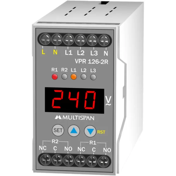 Multispan Voltage Protection relay VPR-126