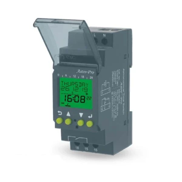 GIC AS2DCDS Digital Time Switch Astronomical 110-240 VAC, Digital Time Switch-Astro Pro, 2 C/O