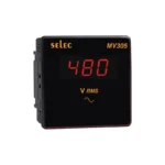 Selec MV305 1? Digital voltmeter with LED display, 230V AC, 96 x 96 mm size