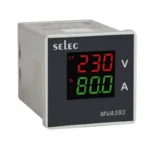 Selec MVA593-CE Voltage Ampere Meter 48 x 48mm