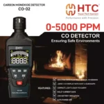 HTC CO-02 Carbon Monoxide Meter (0~5000ppm) - Image 5