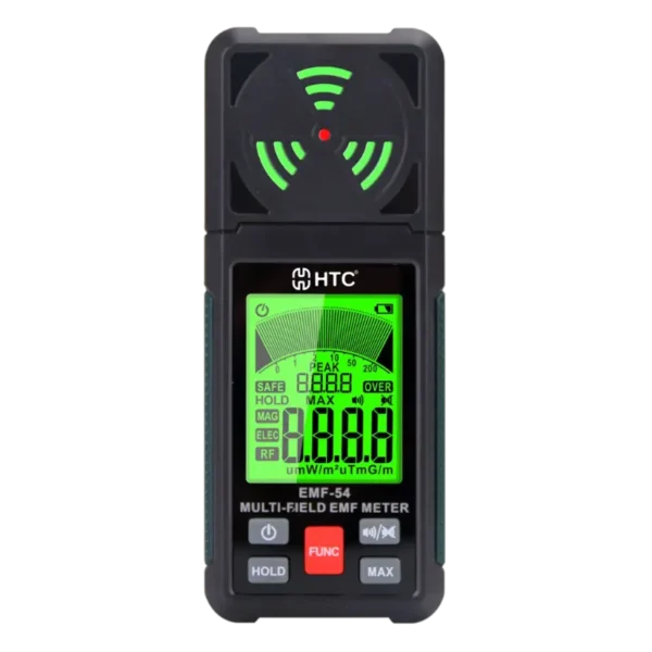 HTC EMF-54 3-in-1 Electromagnetic Field (EMF) & High-Frequency RF Meter