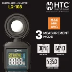 HTC LX-108L Lux Meter, Up to 200,000 Lux, LED Type Support, Auto/Manual Ranging - Image 5