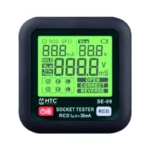 HTC SE-09 Digital Socket Tester & RCD/GFCI Loop Checker with LCD Display