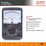 HTC YX-360 TRE-B Analog Multimeter with Mirror Scale, Diode & Transistor Testing - Image 4