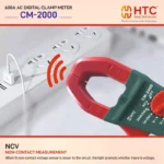 HTC CM-2000 Digital Clamp Meter – 2000A AC/DC, True RMS, Auto Range, NCV, Industrial Multimeter - Image 6