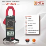 HTC CM-2030 Digital Clamp Meter – 1000A AC/DC, True RMS, Auto Range, NCV, Industrial Multimeter - Image 2