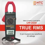 HTC CM-2030 Digital Clamp Meter – 1000A AC/DC, True RMS, Auto Range, NCV, Industrial Multimeter - Image 5