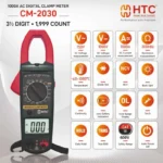 HTC CM-2030 Digital Clamp Meter – 1000A AC/DC, True RMS, Auto Range, NCV, Industrial Multimeter - Image 6