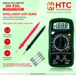HTC DM-830L Digital Multimeter – AC/DC Voltage, Current & Resistance Tester - Image 4