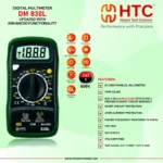 HTC DM-830L Digital Multimeter – AC/DC Voltage, Current & Resistance Tester - Image 5