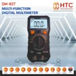HTC DM-83T Digital Multimeter – AC/DC Voltage, Current, Resistance, True RMS, Auto Range, NCV Tester - Image 3