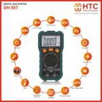 HTC DM-85T Digital Multimeter – True RMS, AC/DC Voltage & Current, Auto Range, NCV, Industrial Tester - Image 2