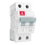 Havells Euro II 10A MCB, 2 Pole, C-Curve, 10kA - DHMGCDPF010