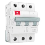 Havells Euro II 16A MCB, 3 Pole, C-Curve, 10kA -  DHMGCTPF016