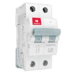 Havells Euro II 20A MCB, 2 Pole, C-Curve, 10kA – DHMGCDPF020