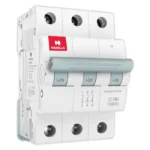 Havells Euro II 6A MCB, 3 Pole, C-Curve, 10kA -  DHMGCTPF006