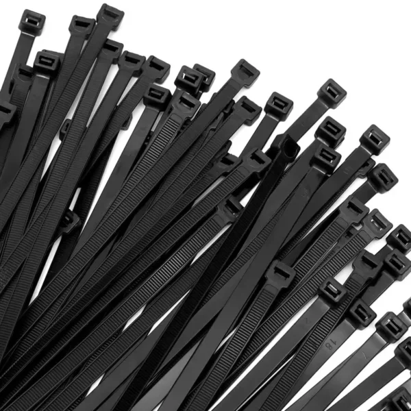 ElectrixZone™ Nylon Cable Ties, 150 x 2.5 mm, Black, Pack of 100