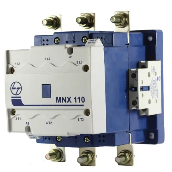 L&T/LK MNX 110 Power Contactor, 110A, 3 Pole, 2NO+2NC, 240V CS94137