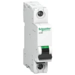 Schneider Acti9 xC60 25A Single Pole MCB, C-Curve, 10kA (A9N1P25CGN)