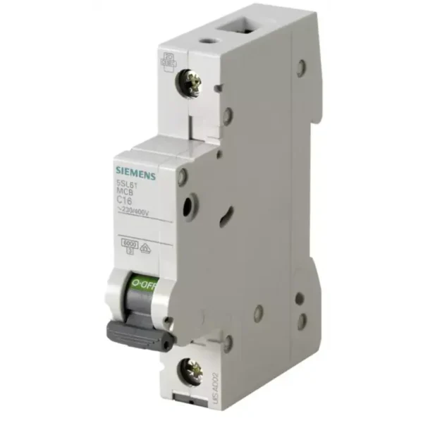 Siemens Betagard 5SL6 63A 1 Pole MCB, C-Curve (5SL61637RC)