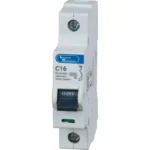 L&T/LK Exora 16A Single Pole MCB, C-Curve, 10kA (BA10160C)