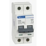 L&T/LK Exora 25A Double Pole MCB, C-Curve, 10kA (BA20250C)
