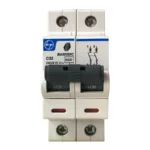 L&T/LK Exora 32A Double Pole MCB, C-Curve, 10kA (BA20320C)