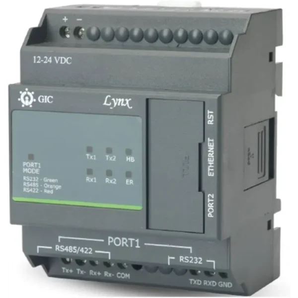 GIC 25B11A0 Lynx Gateway Serial to Ethernet Converter 12-24 VDC