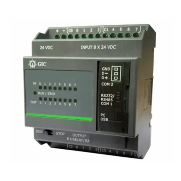 GIC PC10BD14006D1 Mini PLC PL-100 DC Base with 8 Digital Input