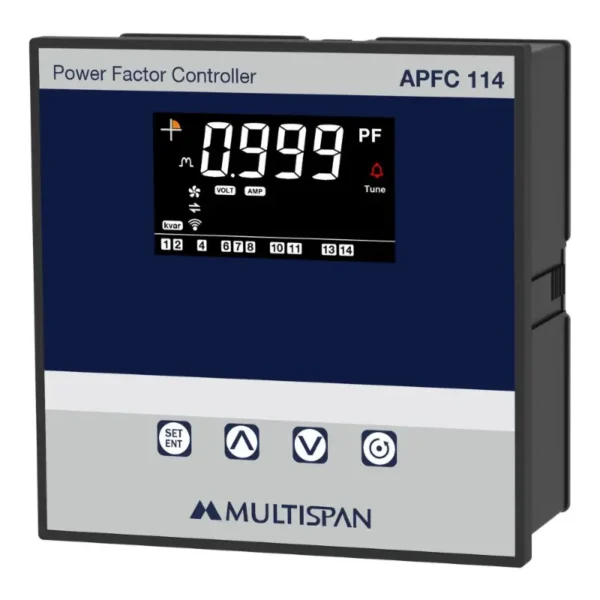 Multispan APFC-114 Automatic Power Factor Controller 144X144