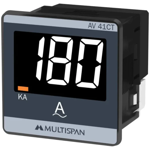 Multispan AV-41CT Single Phase AC Digital Ampere Meter 230V AC Supply 48X48