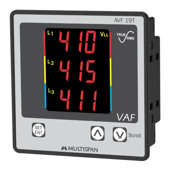 Multispan AVF-19T Digital Meter 100V AC/DC Supply 96X96