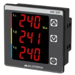 Multispan AVF-29T 3 Phase Panel Meter 100 -270V AC/DC Supply 72X72