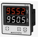 Multispan DC-24 Digital Dc Amp and Volt Meter 100 -270V AC Supply 72X72