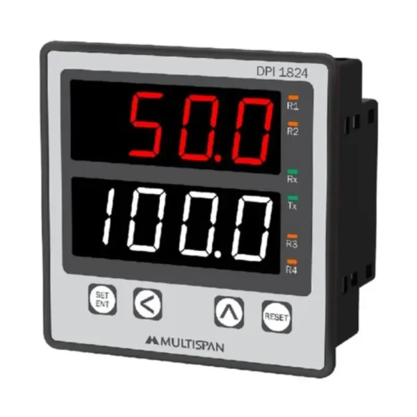 Multispan DPl-1824 Dual Process Indicator 4-Digit LED Display 96X96