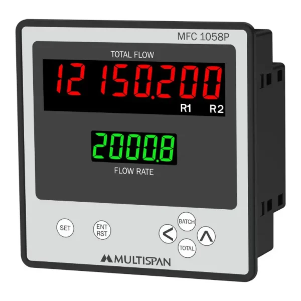 Multispan MFC-1058P Flow Totalizer 100-270V AC Supply 96X96