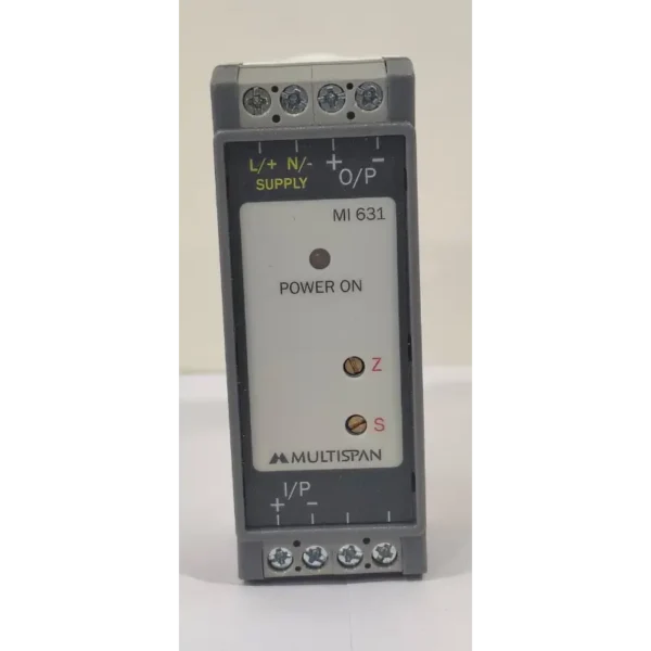 Multispan MI-631-E3-AV Vertical  Signal Isolators 4-20mA DC 100-270V AC/DC Supply